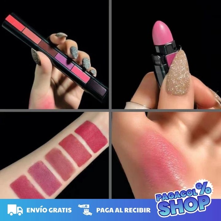 LABIAL 5 TONOS EN 1- LA MAGIA DE RENOVAR TU LOOK AL INSTANTE