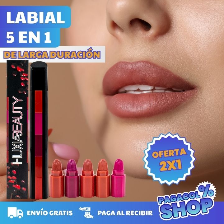 LABIAL 5 TONOS EN 1- LA MAGIA DE RENOVAR TU LOOK AL INSTANTE