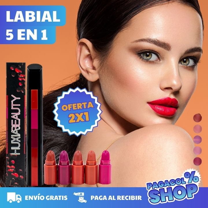 LABIAL 5 TONOS EN 1- LA MAGIA DE RENOVAR TU LOOK AL INSTANTE