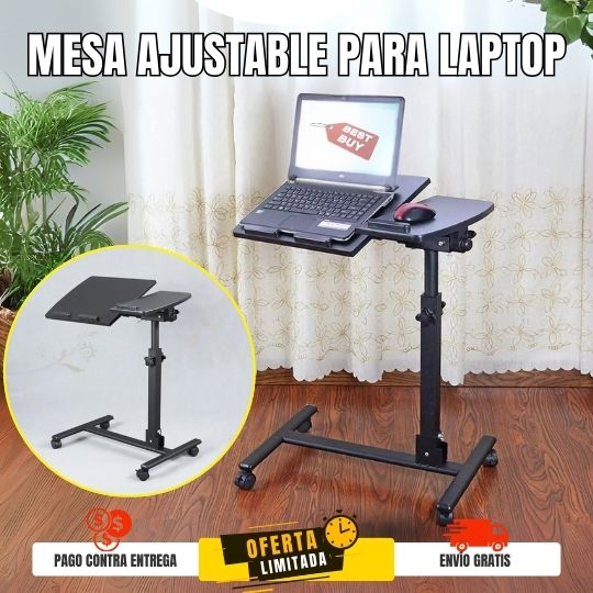 FlexiDesk Pro - Mesa Móvil Ajustable para Laptop