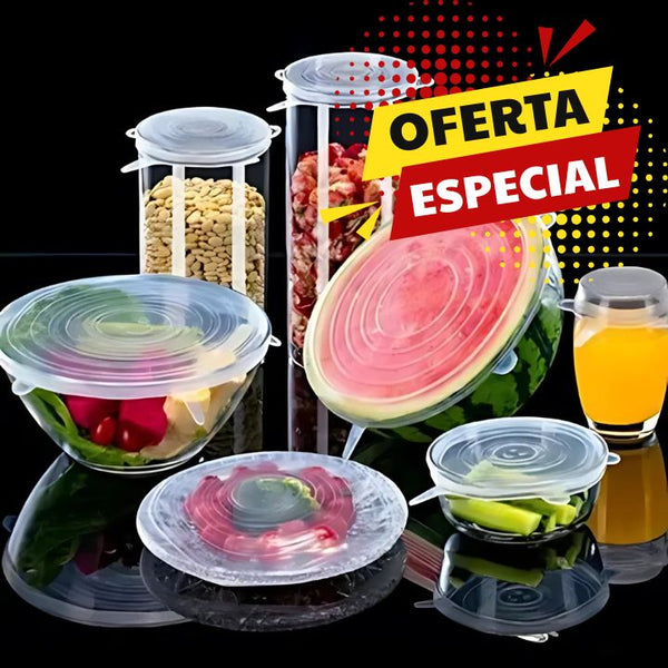 TAPAS DE SILICONA X 6 UNIDADES